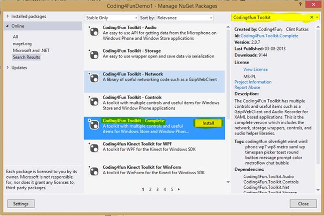 Coding4Fun Toolkit-Complete